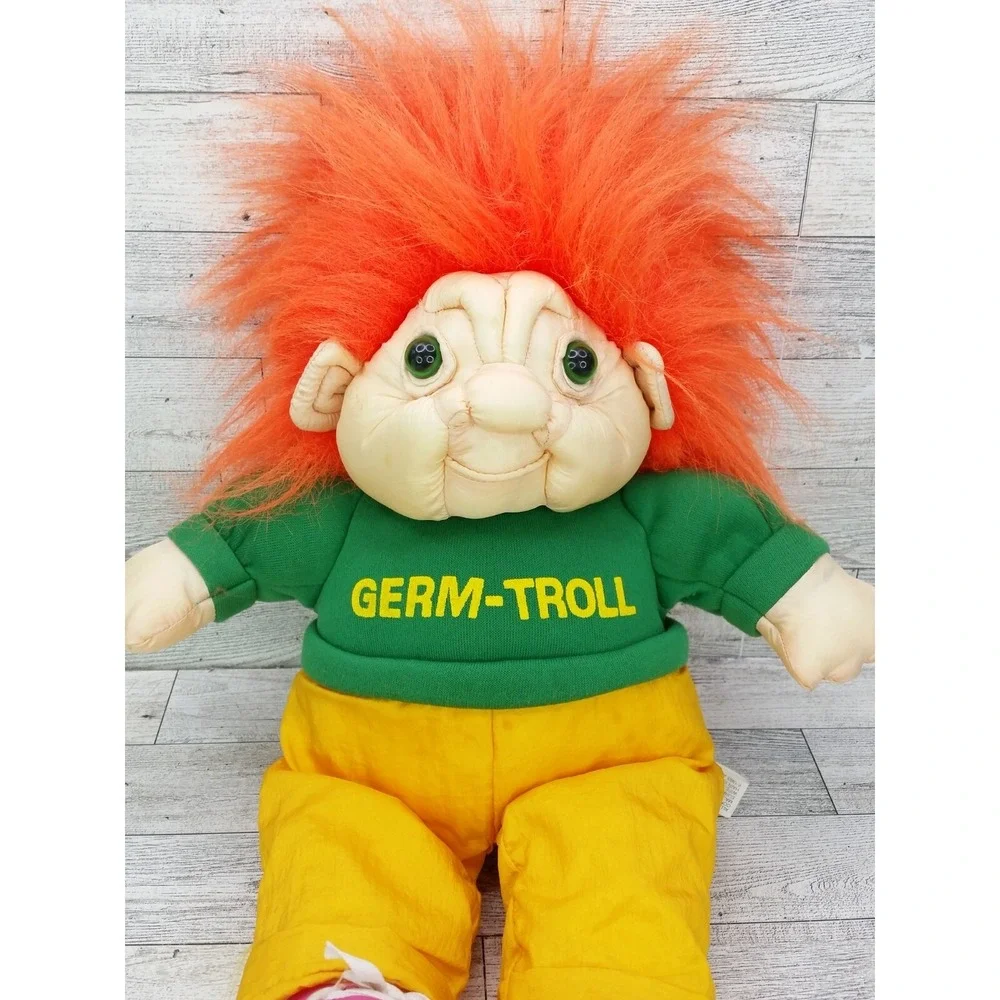 1993 International Silver Co. Germ-Troll Plush Toy Stuffed Doll Germ Troll